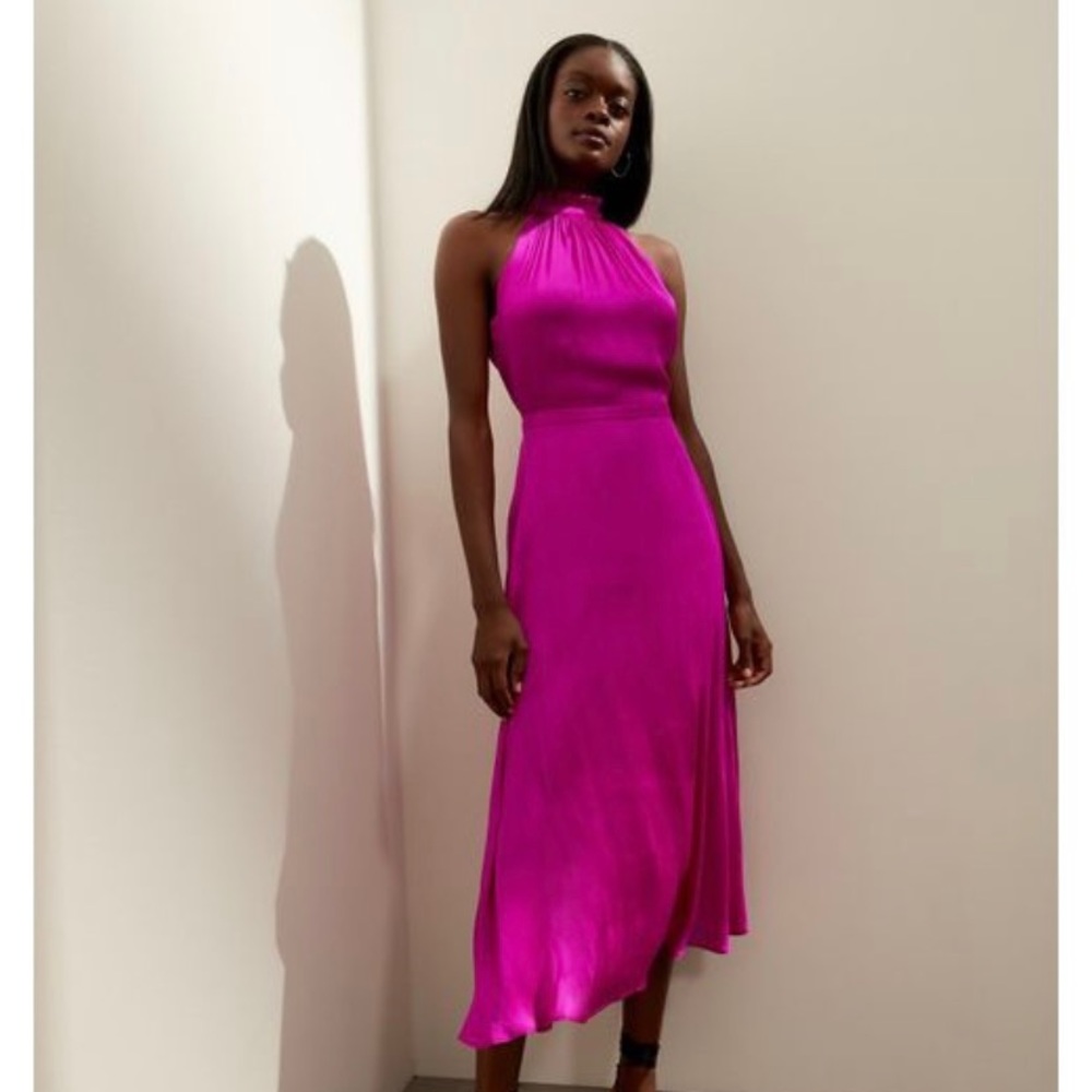 Banana Republic Soft Satin Midi Dress